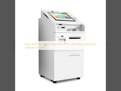 Floor Standing Commercial Bank ATM Cash Deposit Machine Capacitive Screen