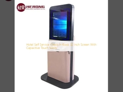 Hotel Self Service Check In Kiosk 32 Inch Screen With Capacitive Touch 50nits