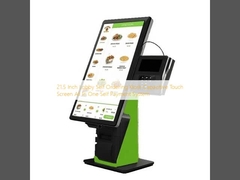 21.5 Inch Lobby Self Ordering Kiosk Capacitive Touch Screen All In One Self Payment System