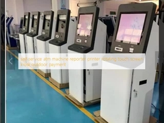 self service atm machine reporter printer rotating touch screen kiosk outdoor payment