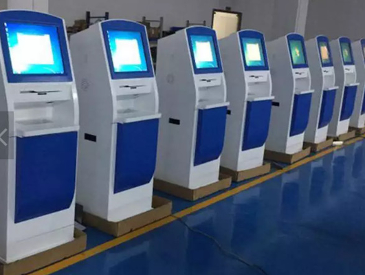 self service atm machine reporter printer rotating touch screen kiosk outdoor payment