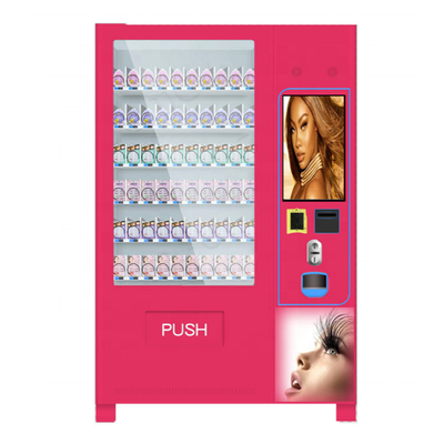Self Service Touch Screen Lashes Hair Beauty Cosmetic Pink Vending Machine OEM Kiosk Machine