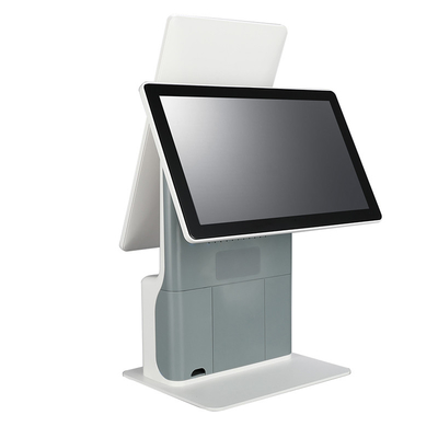 Mini Dual Touch Screen Self Service Ordering Machine Ticket POS Kiosk