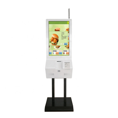 32" Screen Size Self Service Ordering Kiosk Indoor Payment Ticket Machine