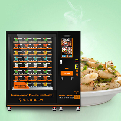 Hot Food Vending Machine Kiosk Heating Function For Box Lunch