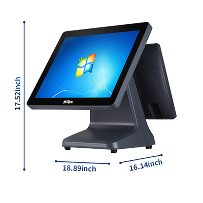 Min Dual Touch Screen ATM Machine Billing Printer POS Cash Register Self Service Kiosk