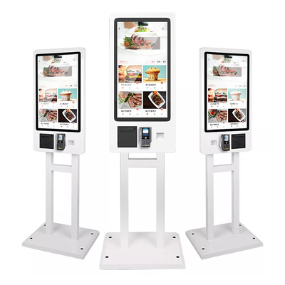 32 Inch Touch Screen Pos Systems Self Pay Kiosk For Fast Food Restaurants