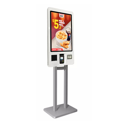 21.5 Inch POS Self Checkout Machine Self Service Payment Ordering Kiosk For KFC