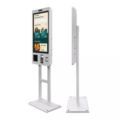 21.5 Inch POS Self Checkout Machine Self Service Payment Ordering Kiosk For KFC