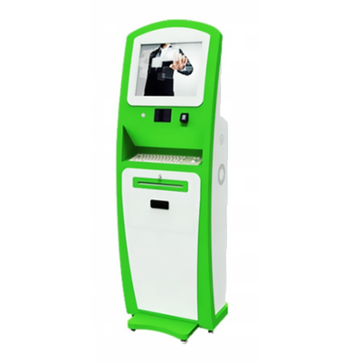 Automatic Ticket Vending Machine Cash Credit Card Reader Kiosk Machine For Indoor