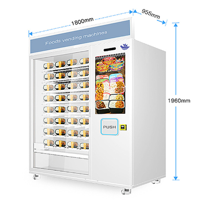 22 Inch Touch Screen Frozen Food Vending Machine For Outdoor 120W