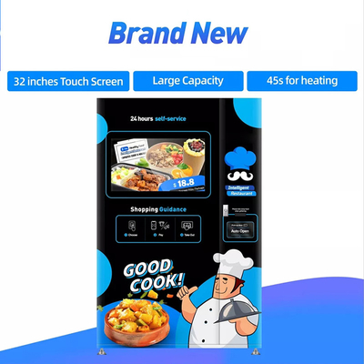 Hot Food Hamburger Sandwich Vending Machine Kiosk Automatic With Touch Screen