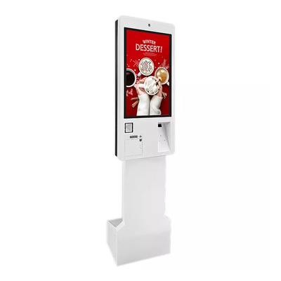 Stand Alone Self Order Ticket Kiosk Machine Service Payment ticket printers pc panel