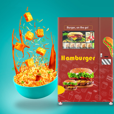 24 Hours 32" Touch Screen Vending Machine Kiosk For Hamburger Hot Food
