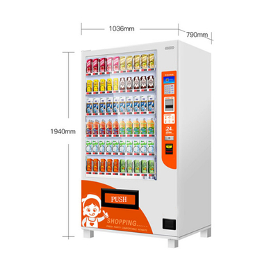 22 Inch Vending Machine Kiosk For Ice Cream Beverages 540 Units