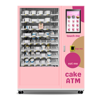 Automatic Cupcake Vending Machine Kiosk Self Payment For Supermarket