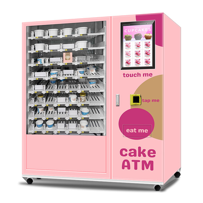 Automatic Cupcake Vending Machine Kiosk Self Payment For Supermarket