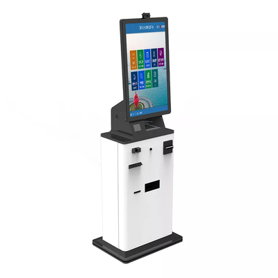 32 Inch Self Cash Accepting Kiosk For College Fees Sim Card ID Card Reader Machine