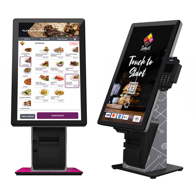 23 Inch Self Service Kiosk For Restaurant Office Lunch Food