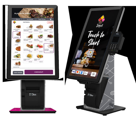 23 Inch Self Service Kiosk For Restaurant Office Lunch Food