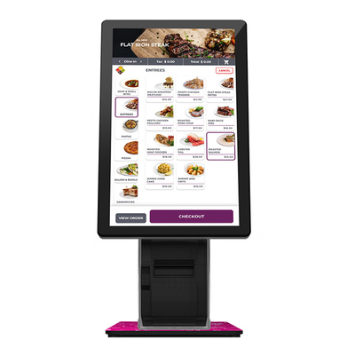 23 Inch Self Service Kiosk For Restaurant Office Lunch Food