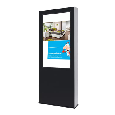 Floor Standing Waterproof 55 Inch Touch Screen Kiosk For Advertising