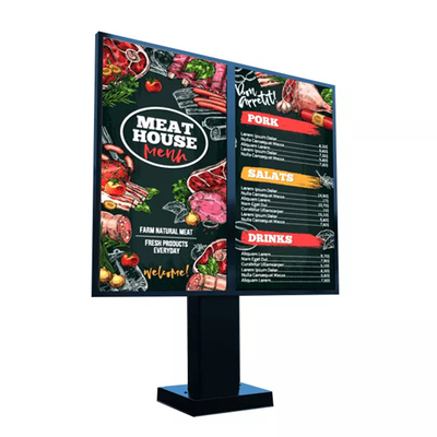 Floor Standing Waterproof 55 Inch Touch Screen Kiosk For Advertising