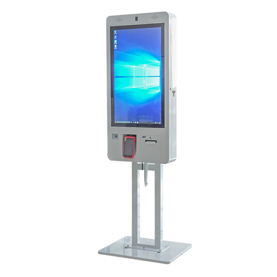 Intelligent Self Ordering Kiosk For Fastfood Restaurant Bill QR Scanner Payment Kiosk