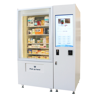 Vending Machine For Snacks And Beverages Anti-Theft Touch Screen Self Service Kiosk