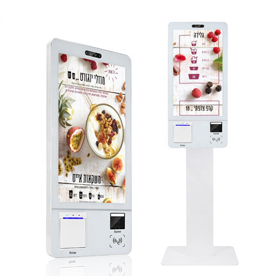 32 Inch Wall Mounted Self Ordering Kiosk Payment Machine for Restaurant