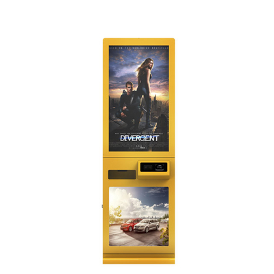 Touch Screen Ordering Payment Self Service Kiosk With Barcode Scanner