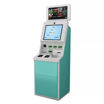 Red White 8ms 64GB ROM Atm Automatic Teller Machine For Hotel