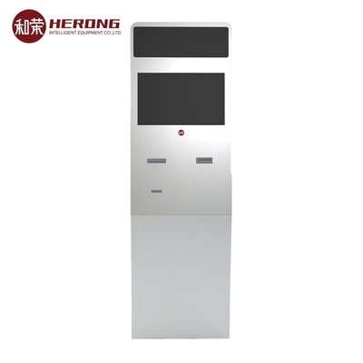 Dual Screen Self Service Top Up Kiosk With International Mainstream Financial Industry Standard