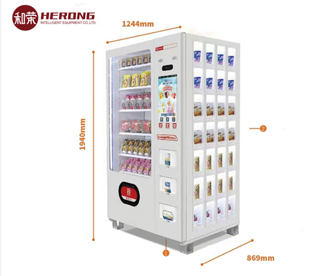Instant Noodles Drink Self Vending Kiosk Cashless Payment