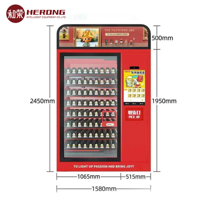 Toy Self vending Kiosk  Red color  Intelligent machine