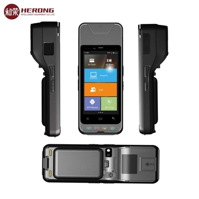 DDR3 Portable POS Terminal Android 8.1 Long Zebra 2D Scanner Battery Working Time &gt; 8 Hours