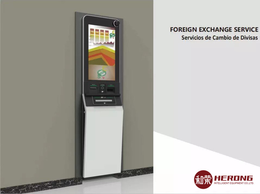 Fully Automatic Self Service Currency Exchange Machine Left Right Multimedia Speaker