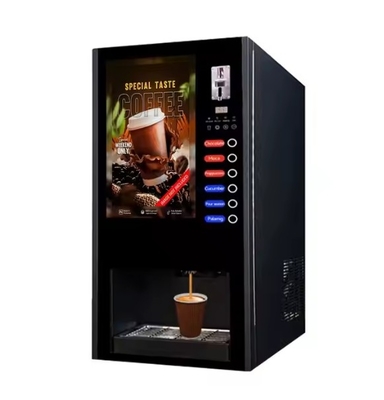 Vending Machine For Hot Or Iced Coffee Milk Tea With Automatic Cup Drop