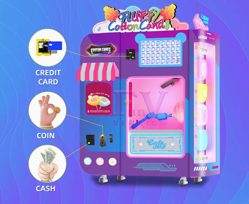 Vending Machine for Cotton Candy Snacks Customization Acceptable