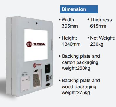 Cashless KIOSK-K06W User-friendly High Intelligent