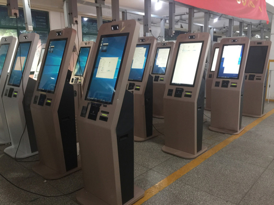 ODM FCC Customer Service Kiosk Self Payment Machine With Room Card Dispenser
