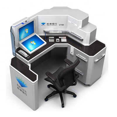 Dual Screen Cash Deposit Kiosk Atm Teller Machine For Money Deposit Withdraw