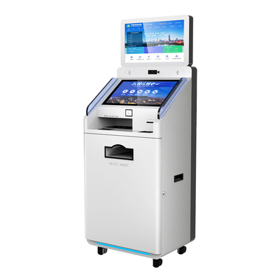 Official Management Building Self Service Kiosk Payment Terminal Metal Key Board Qr Code Scanner Printer Pos Location
