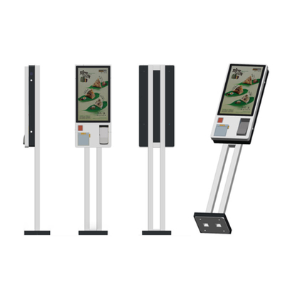 TOUCHSCREEN QUEUE BANK RESTAURANT MENU HOTEL SELF SERVICE ORDERING KIOSK SERVICE WITH CARD READER HOLDER