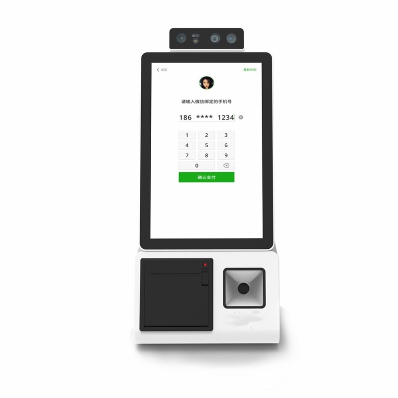 Self Service Ordering Payment Kiosk Machine Ips Lcd Self Ordering Tablet Kiosk 10.1 inch