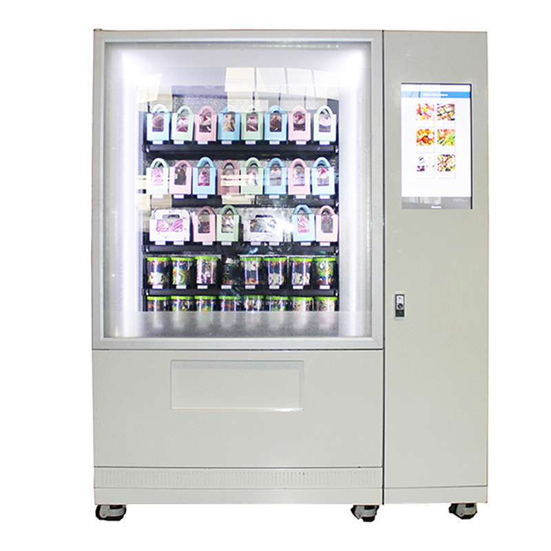 Vending Machine For Snacks And Beverages Anti-Theft Touch Screen Self Service Kiosk
