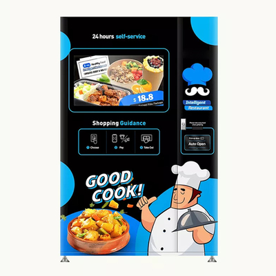 Hot Food Hamburger Sandwich Vending Machine Kiosk Automatic With Touch Screen