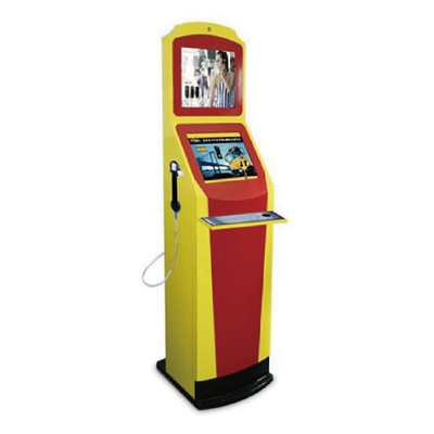 Two Screen Lottery Selfcheck Outdoor Information Kiosk With Microphone